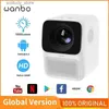 Andra projektortillbehör Wanbo T2 Max Projector 1080p 5000 Lumens Mini LED Portable WiFi Full HD Projector 4K 1920 * 1080p Home Keystone Calibration Q240322