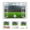 Bakgrundsbilder Fotboll Stadium Wall Sticker Decorations Boy Decal PVC Affischer Decals for Walls
