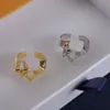 Anillo de oro y plata con trébol de diseñador para hombres y mujeres, regalo de lujo boutique de 18 quilates