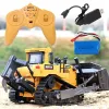 Cars ZHENDUO Remote Control Truck 8CH RC Bulldozer Machine on Control Car Toys for Boys Hobby Engineering New Christmas Gifts