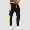 Pantalons pour hommes athlétiques cravate pieds pantalons de survêtement cordon de serrage en vrac Joggers polaire Cargo avec poches en plein air Hip Hop Vintage mâle