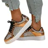 Casual Shoes Sequin Sports Couples Fashion Board Soft Soles Comfortable Sandals Women Walking Flat Lace-up Footwear