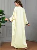 Roupas étnicas Oversized Bat Seeve Vestido Ramadan Comprimento Completo Abaya Turquia Islâmico Solto Kaftan Árabe Robe Feminino Vestidos