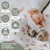 Gllquen Baby Cotton Muslin Swaddle Reeceing Blankets Burp Cloths Squares Boring Soft Soft for Boy Girl Born 28x28 240311