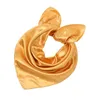 Scarves Shawl Hijab Silk Square Scarf Solid Color Silky Plain Small Neckerchief 60cm Satin Neck Hair Tie Band Bag Ribbons