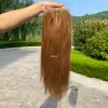 토퍼 #6 라이트 브라운 스킨베이스 여성 토퍼 6x6inch 유럽 remy human human human human human race with baby hair open weft clips in Hairvers
