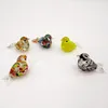 Figurines décoratives faites à la main, Mini taille de pouce, Design en verre, Figurine d'oiseau de Pâques colorée, joli ornement animal, décoration de jardin de maison