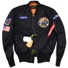 nova Alpha Martin Outono Primavera Vôo Bomber Pilot Jacket Homens Jaqueta Tática Militar da Força Aérea Casacos de Beisebol Clássicos l2Vn #