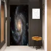 Naklejki gwiaździste niebo naklejka do pokoju dla dzieci Pvc 3D drzwi wizualne naklejka na ścianę wszechświat