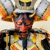 Masques Halloween couleur japonaise Bonjour Noh Kabuki masque de démon cent fantômes soirée résine fantôme samouraï accessoires masque de fête de bal