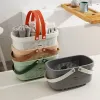 Cestos de armazenamento portátil cesta de banho cesta de armazenamento cesta de banho de lavagem do banheiro oco cesta de roupas sujas cesta de banho de plástico