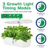 Grow Lights Indoor Garden Hydroponics Growing System 12 PODS Plant Gerination Kit med LED -ljus höjd justerbar för