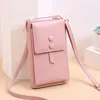 Borse a tracolla Elegante piccola borsa a tracolla da donna Mini borsa a tracolla con patta in pelle PU per borsa da donna con cerniera per telefono