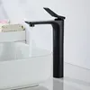 Bathroom Sink Faucets Black Chrome Washbasin Faucet Mixer Single Handle And Cold Brass Basin