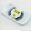 Falska ögonfransar grossist-naturliga minkhår 1 par Crisscross Eyelash Högkvalitativ Fake Eye Lashes Band Makeup Drop Delivery Health Be Dhmkk