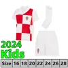 2024 Croacia MODRIC European Cup Soccer Jerseys National Team Mandzukic Perisic KALINIC 24 25 Croazia Football Shirt KOVACIC Rakitic Kramaric Men Kids Kit