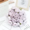 Decorative Flowers Rose Silk Bride Bouquet Artificial Bud Valentine's Day Gift Wedding Home Living Room Decoration Fake Floral Accessories