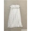 Vestidos casuais básicos mulheres vestido eua marca de moda branco sleated deslizamento midi entrega vestuário roupas otge8