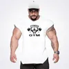 Gymnases Entraînement Sleevel T-shirt Cott Stringer Débardeur Hommes Bodybuilding Vêtements Fitn Mâle Sportwear Gilets Muscle Singlets F3OH #