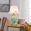 Lampes de table 86light lampe en céramique chinoise LED moderne créatif luxe bureau lumière mode pour la maison salon étude chambre