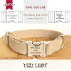 CHARTS MUTTCO Graverat husdjursnamn Anpassat ID -detaljhandel Selfdesign Dog Collar The Lady Handgjorda 5 storlekar Dog krage och koppel UDC027