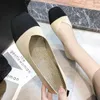 Casual Shoes Sticke Women's Flat 1cm Low-Heel Loafers 2024 Simple Color Matching Dance Mjuk och bekväm