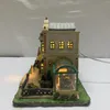 Figurine decorative Lemax Creative Ceramic Night Light House Versione in miniatura dell'edificio europeo Arredamento per la casa Soggiorno Ornamento