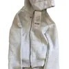 Kleine grijze hoodie voor dames met een lente- en herfstgevoel, super mooi slim fit niche-top kort vest met ritssluiting