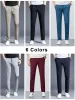 2023 Summer Lightweight LG Sweatpants Men Breattable Cooling Nyl Silk Spandex Casual Chino Pants Male Straight Trousers U0YV#