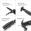 Hammer Mini Hammer Multitool Multifunctional Claw Hammer Stainless Steel Pocket Hammer Portable Outdoor Survival Gear For Campings