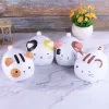 Boxar Cartoon Kittenformad Piggy Bank Children's Toy Birthday Present Hemdekoration Piggy Bank Piggy Bank Coin Storage Box