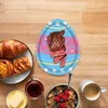 Disposable Dinnerware Easter Paper Plates 8pcs Classic Birthday Party Decorative Tableware For Dinner Festive Supplies