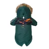 Vestes Veste Moyen Chien Animaux Chihuahua Vêtements Vêtements Chauds Pour Sweat À Capuche Manteau De Fourrure Épaissir Petit Animal Yorkies Chiot Chiens D'hiver