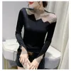 Women's T Shirts Women T-shirt Skeleton Stamping Sexy Tops Long Sleeve Slim Skinny Pullover Korean Chic Harajuku Y2k Clothes Kawaii