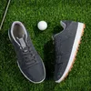 HBP Небрендовые профессиональные мужские туфли для гольфа на шнуровке из синтетической кожи с подошвой из материала MD + ТПУ