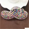 Saç klipleri barrettes moda elasant kadınlar saç klipli Kore enfes yaprak kristal rhinestone barrette parti saç tokası erişim düşme