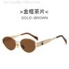 Designer celinr Sunglasses 2024 New Sunglasses for Womens Triumphal Arch Popular Street Photo Glasses Elliptical Lisa Same Style Cat Eye Sunglasses