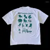 Мужские футболки Harajuku Vintage Y2k Classic Kawaii Pattern Футболка с принтом Увеличенный топ с круглым вырезом Свободная женская одежда с короткими рукавами