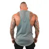 Muscleguys Cott Gyms Tank Tops Homens Sleevel Tanktops para meninos Roupas de musculação Undershirt Fitn Stringer Vest M7tZ #