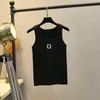 Kobiety z czołgów Camis Summer Tank Designer Designer Modna kamizelka bez rękawów haftowana tkanna koszula