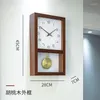 Relógios de parede Chinês Relógio de madeira maciça Sala de estar Home Pendurado Moderno Simples Japonês Retro Log Decorado