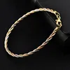 Italian Three Color Silver Thread Woven Bracelets 3Strand Braided Bracelet For Women 925 Sterling Fine Chain Teen Girls 240315