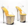 Dance Shoes Fashion 20CM/8inches PU Upper Plating Platform Sexy High Heels Sandals Pole 152