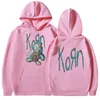 Korn Issues Rock Band Music Album Hoodie Masculino Vintage Metal Gótico Oversized Hoodie Streetwear Hip Hop Punk Moletom com Capuz y6BU #