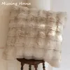 Poduszka luksusowa imitacja futra futra poduszka okładka sofy sofa poduszka miękka pluszowa poduszka poduszka poduszka z tyłu