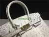 BK Crocodile Bags Trusted Luxury Handtas Aangepaste Highquality Star dezelfde krokodil botpatroon enkele schouder diagonale span draagbare FA hebben logo hbz0