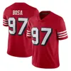 1 Deebo Samuel Sr 97 Nick Bosa Jersey George Kittle Deebo Samuel Jerry Rice Fred Warner Brock Purdy Christian McCaffrey Talanoa Hufanga Joe Montana Camisas de futebol