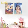 Calligraphie EDENS ZERO Homura Kogetsu Rebecca Bluegarden Anime manga affiche murale en bois massif défilement suspendu avec peinture sur toile