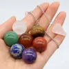 Decoratieve beeldjes Zeven chakra's Woondecoratie Natuurlijke energiestenen Kristallen bol Boxed Yoga Healing Tumble Gepolijste edelstenen Reiki Bulk