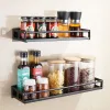 Racks Kitchen Organizer Storage Spice Rack Wall Mount Kitchen Spice Bracket Shelf PunchFree Shelves Holder for Bathroom Household